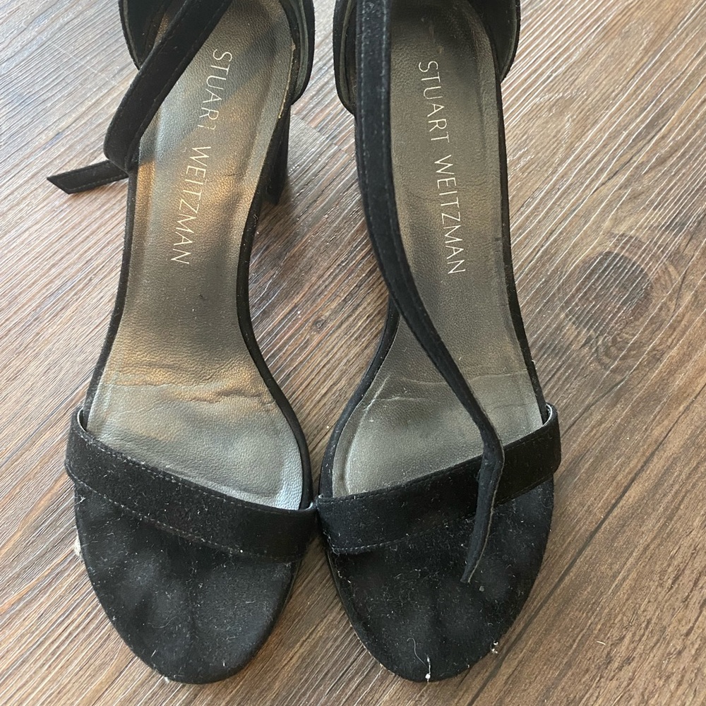 StuartWeitzman NearlyNude suede sandals Size 5 1/2